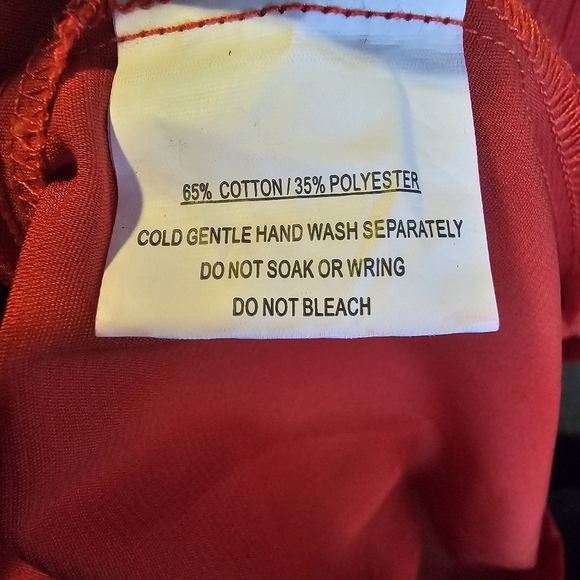 Hello Molly Red Ruffle Dress SZ 8 Layered Midi Romantic - Picture 15 of 15